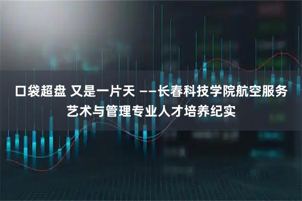 口袋超盘 又是一片天 ——长春科技学院航空服务艺术与管理专业人才培养纪实