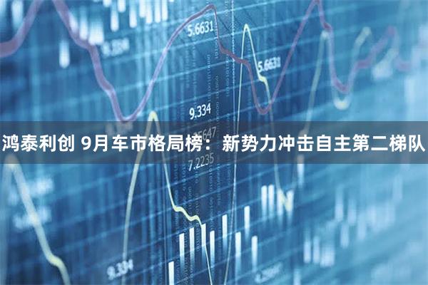 鸿泰利创 9月车市格局榜：新势力冲击自主第二梯队